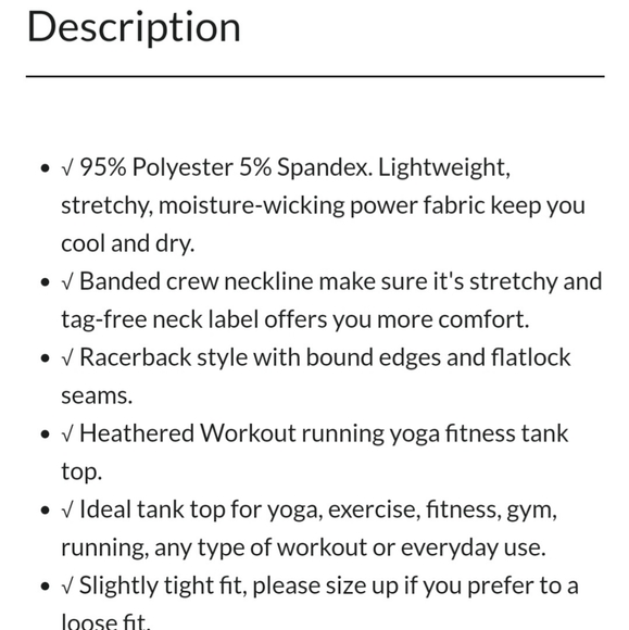 Icyzone Activewear XS tank tops - Picture 2 of 5